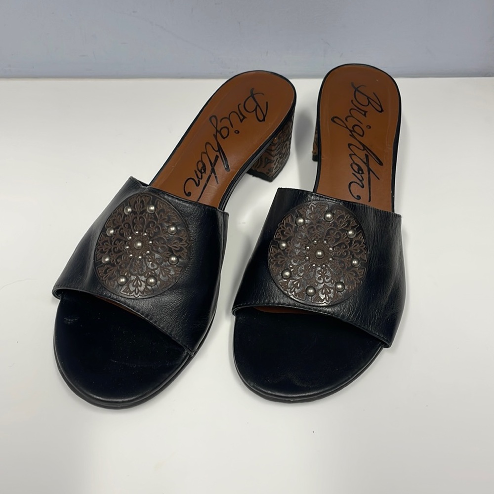 Brighton Black and Brown Sandals